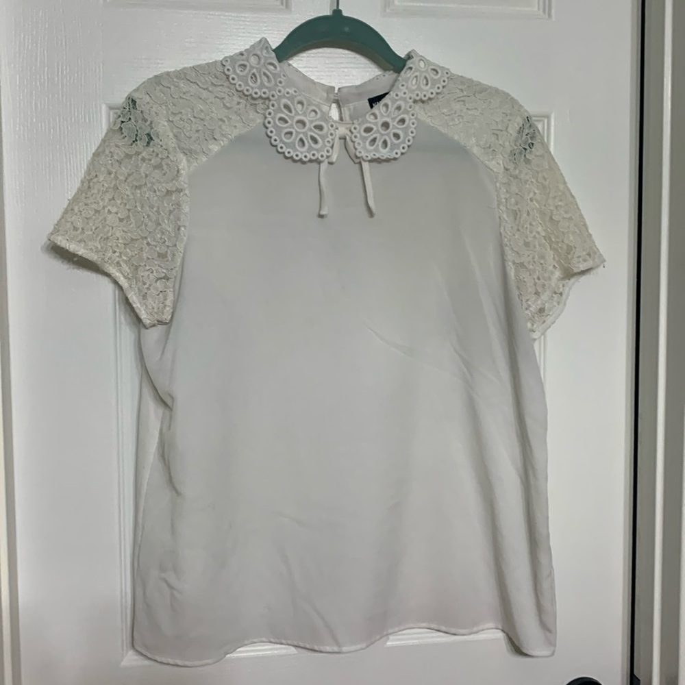 lace peter pan shirt